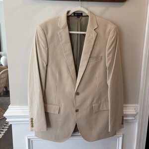 JCrew 42L Seersucker Stripe Ludlow 24094 Mens Blazer Suit Jacket Sport Coat